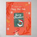 Search for merry christmas happy new year posters Cute