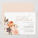 Search for peach bridal shower invitations Modern