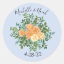 Search for peach and blue wedding stickers Rose