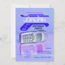Search for futuristic invitations Purple