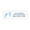 Search for vacation return address labels Watercolor