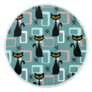 Recherche de amoureux des animaux boutons et poignées de porte Chat noir