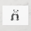 Recherche de panda noir et blanc cartes postales Animal