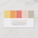 Recherche de couleurs chaudes cartes visite Minimaliste
