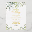 Search for gold foil pressed wedding invitations Watercolor