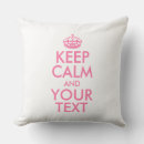 Search for keep calm pillows Motivational