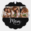 Search for mom to be ornaments Black and white