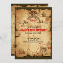 Search for treasure birthday invitations Nautical