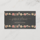 Recherche de rustique mariage cartes visite Rose