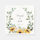 Search for sunflower wedding napkins Fall