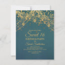 Search for sparkling lights invitations Gold