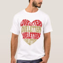 Recherche de coeurs rouges tshirts Typographie