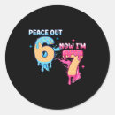 Search for peace out stickers Birthday