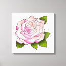 Search for rose drawing canvas prints For her