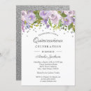 Search for purple silver quinceanera invitations Party