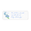 Search for forget me not return address labels Watercolor