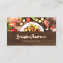 Recherche de végétal cartes visite Restaurant