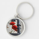 Search for rose flower keychains Red