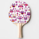 Recherche de hibou raquettes ping pong Mignon