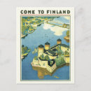Recherche de finlande vintage cartes postales Illustration