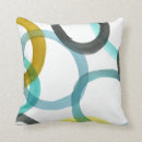 Recherche de cercle bleu coussins Moderne