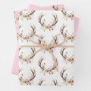 Search for antlers wrapping paper Floral