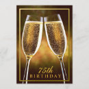 Search for mens 75th birthday invitations Gold