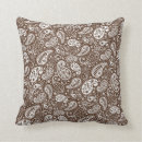 Recherche de paisley coussins Brun