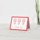 Search for lobsters note cards Red