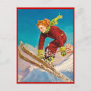 Recherche de ski alpin cartes postales Vintage