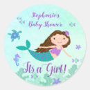 Recherche de mermaid baby stickers Baby shower de sirène