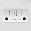 Search for audio engineer business cards Professional