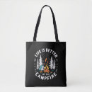 Search for funny camping tote bags Vacation