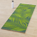 Search for palm leaves yoga mats Green