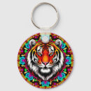 Search for tiger design keychains Illustration