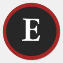 Search for black letter e stickers Black and white