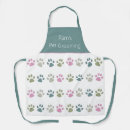 Search for pet paw print aprons Pink