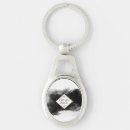 Search for diamond shaped keychains Black