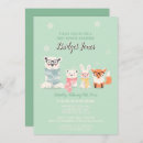 Search for woodland creatures baby shower invitations Winter