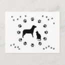 Recherche de pattes de chat cartes postales Dog
