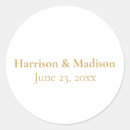 Search for gold monogram wedding stickers Minimalist