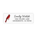 Search for red bird return address labels Wildlife