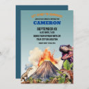Recherche de volcans invitations Dinosaures