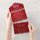 Recherche de crimson wedding invitations Romantique