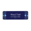 Recherche de navy blue étiquettes adresse retour Aquarelle