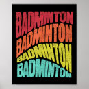 Search for retro sports posters Badminton