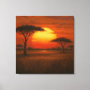 Search for african sunset canvas prints Nature