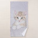 Search for kitten bath towels Tabby