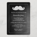 Search for moustache baby shower invitations Black