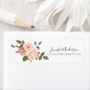 Search for blush gold return address labels Pastel